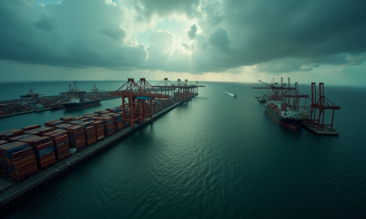 Small business owner reviewing tariff cost impact on supply chain invoices