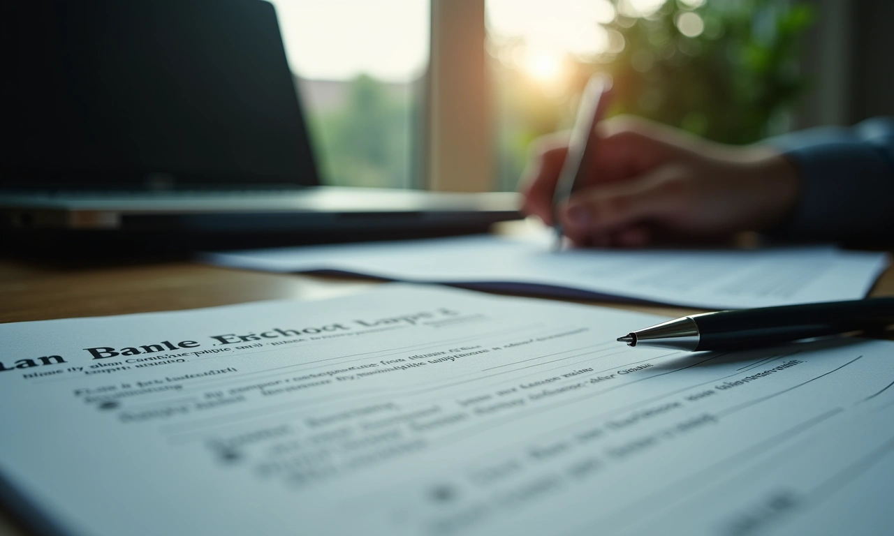 Documents and laptop used to prepare a fast business loan application