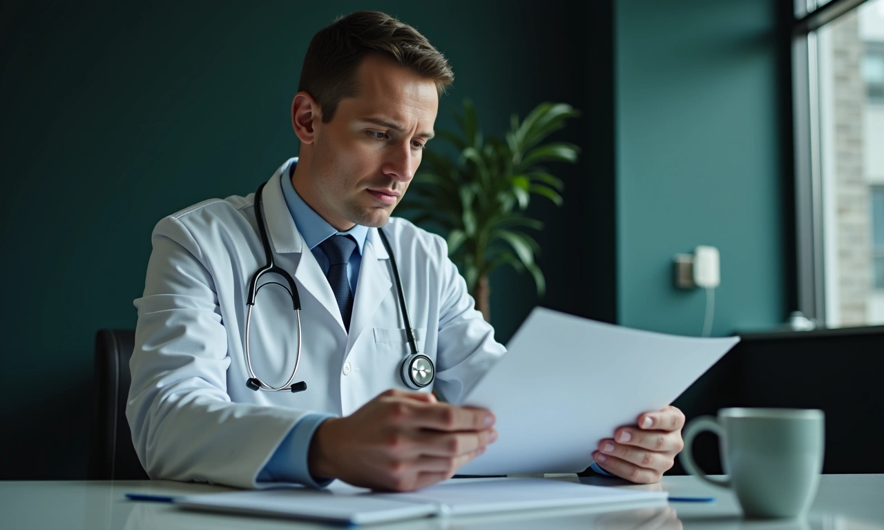 Dental practice owner reviewing acquisition term loan documents with a healthcare lender at a dental office