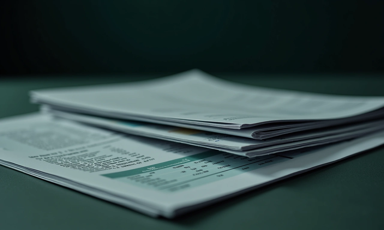 Business owner setting up business credit profile documentation at desk