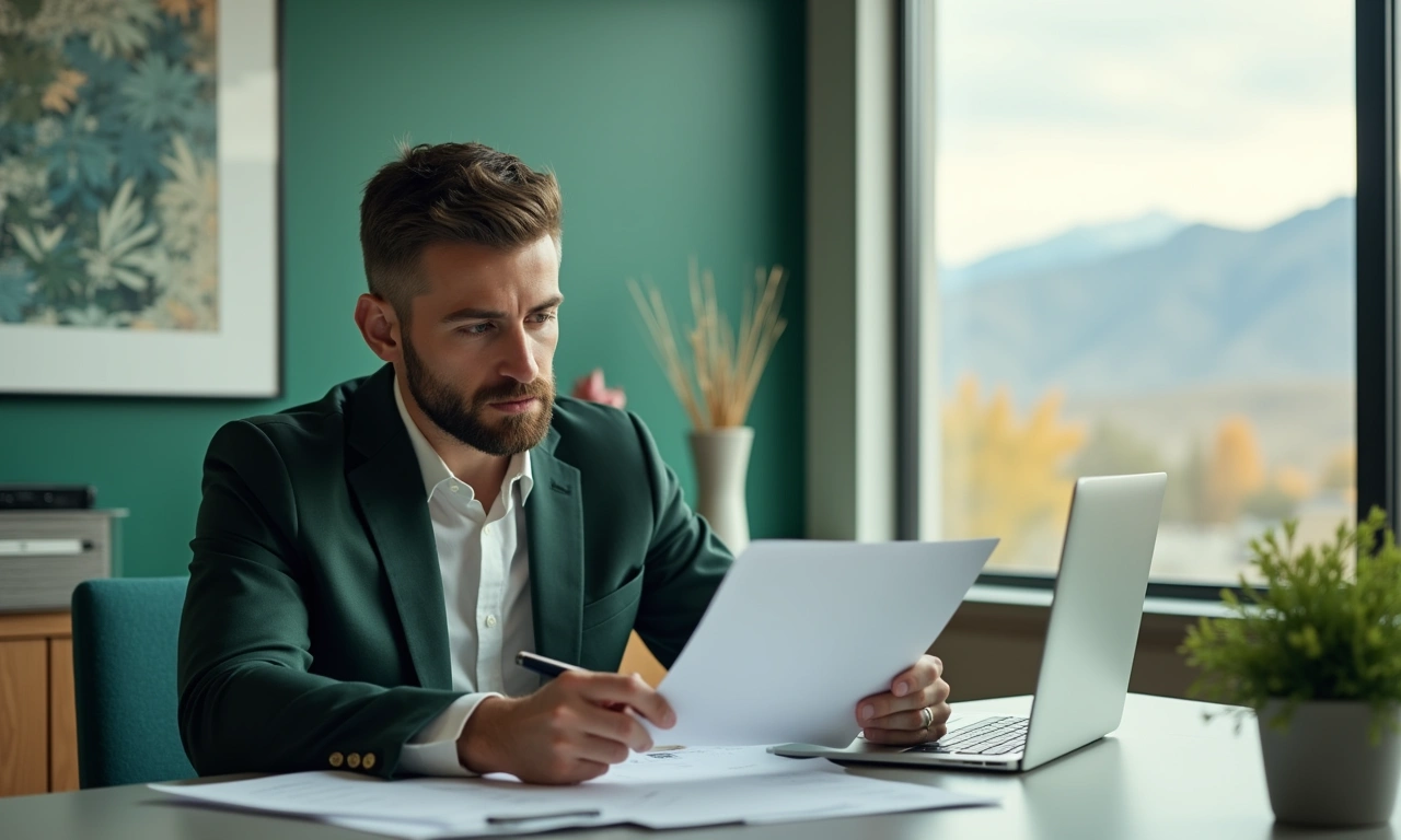 Small business owner in Kaysville Utah reviewing growth capital options