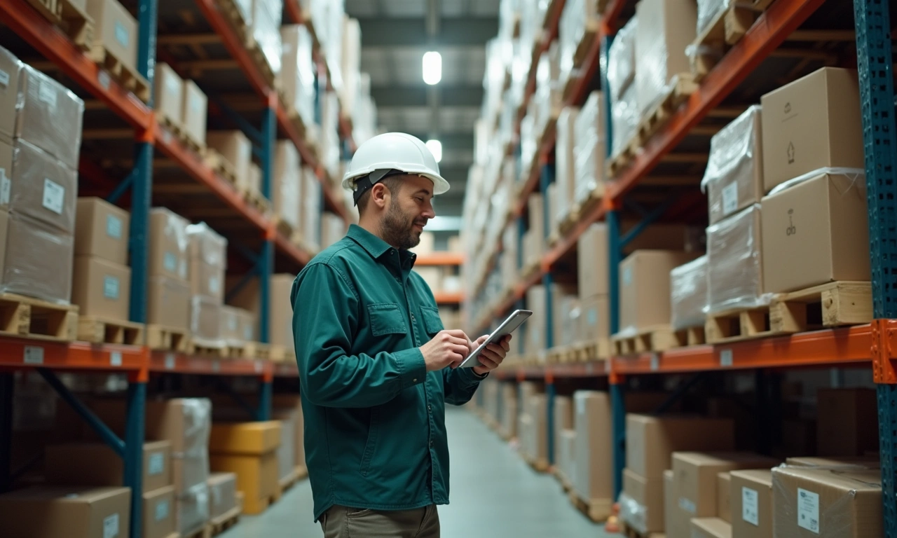 Retail inventory warehouse in Layton Utah with organized pallet storage