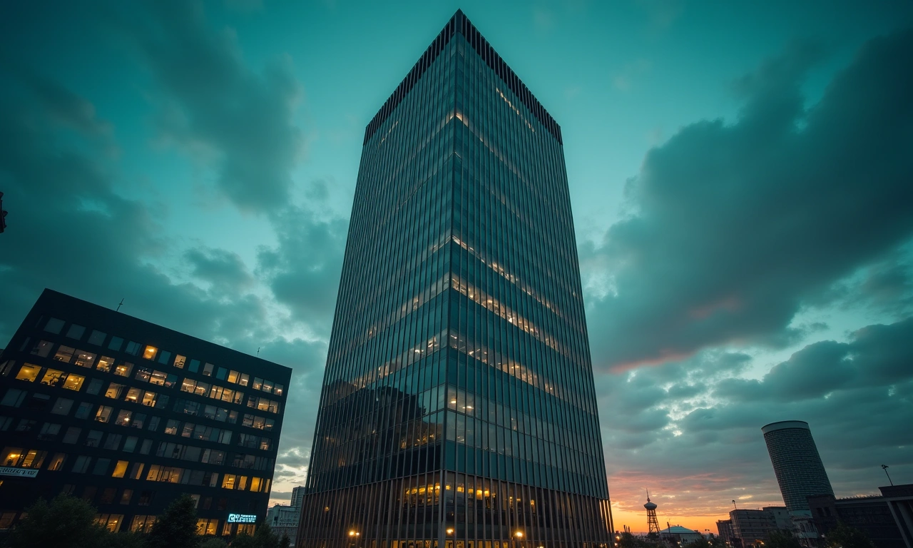 Commercial lender and business owner reviewing long-term financing documents