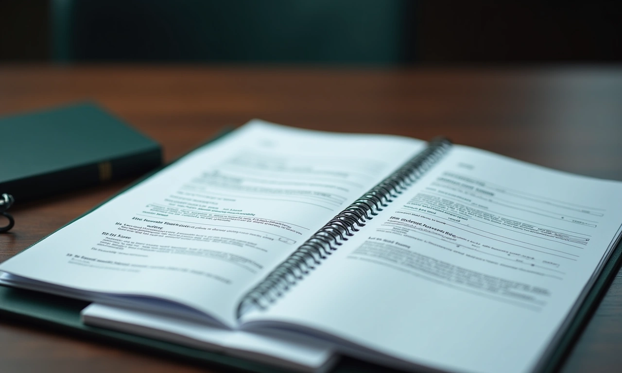 Business owner reviewing revolving credit line and term loan documents side by side