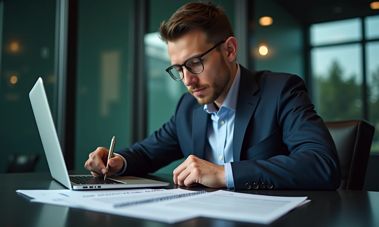 Business financial advisor explaining revolving credit structure to business owner