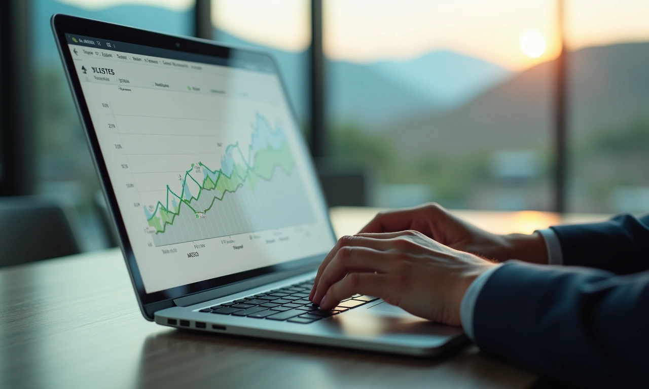Business analytics dashboard showing ARR growth in Silicon Slopes co-working space