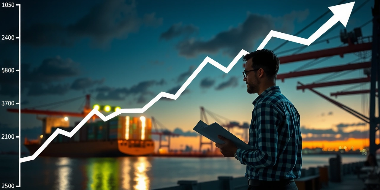 Container ship port at dusk representing rising import tariff costs for small businesses 2026